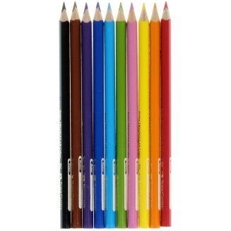 Карандаши Faber-Castell \"Jumbo\" цветные, трехгранные, утолщенные, 12 цветов с точилкой в карт.уп.