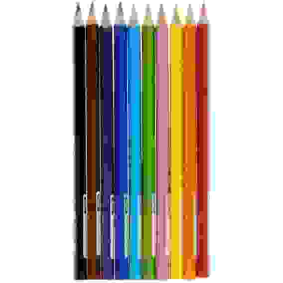 Карандаши Faber-Castell \"Jumbo\" цветные, трехгранные, утолщенные, 12 цветов с точилкой в карт.уп.