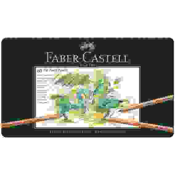 Карандаши Faber-Castell "Pitt Pastel" пастельные в наборе из 60 цветов в металлической коробке