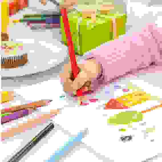 Карандаши Faber-Castell \"Jumbo Grip\" цветные, трехгранные, утолщенные, 12 цветов в карт.упаковке