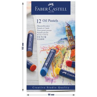 Пастель масляная Faber-Castell \"Oil Pastels\", 12 цветов, картон. упак.