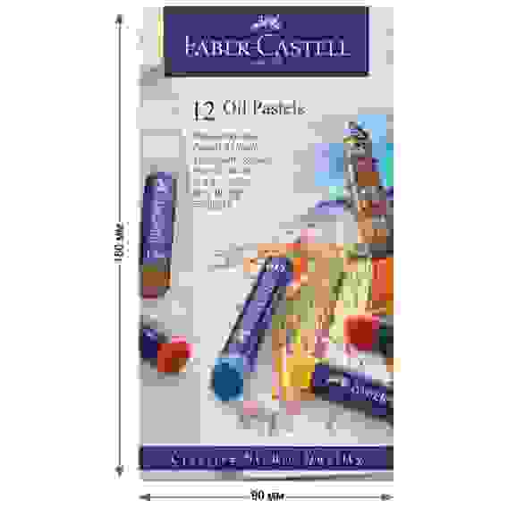 Пастель масляная Faber-Castell \"Oil Pastels\", 12 цветов, картон. упак.