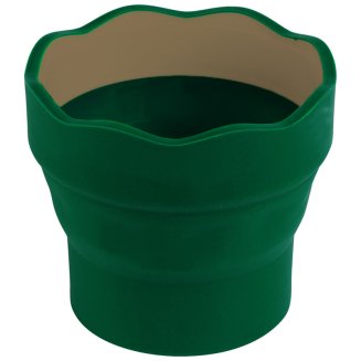 Стакан Faber-Castell \"Clic&amp;Go\" для воды складной, темно-зеленый