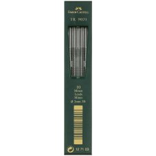 Грифели Faber-Castell \"TK 9071\" для цанговых карандашей, 10шт., 2,0мм, 3B