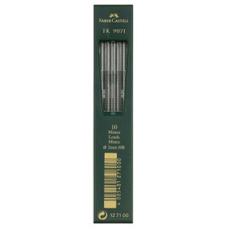 Грифели Faber-Castell \"TK 9071\" для цанговых карандашей, 10шт., 2,0мм, HB