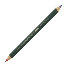 Карандаш Faber-Castell \"Castell\" двухцветный, красный-синий, утолщенный, заточенный