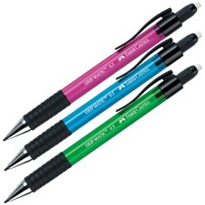 Карандаш Faber-Castell \"Grip Matic 1375\" механический, 0,5мм,автомат.выдв.гриф., с ластиком,ассорти