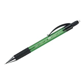 Карандаш Faber-Castell \"Grip Matic 1375\" механический, 0,5мм, автомат.выдв.гриф., с ластиком,зеленый
