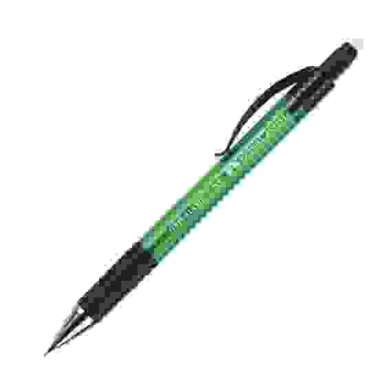 Карандаш Faber-Castell \"Grip Matic 1375\" механический, 0,5мм, автомат.выдв.гриф., с ластиком,зеленый