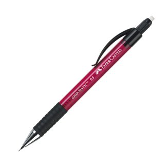 Карандаш Faber-Castell \"Grip Matic 1375\" механический, 0,5мм, автомат.выдв.гриф., с ластиком,красный