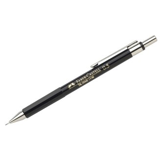 Карандаш Faber-Castell \"TK-Fine 1306\" механический , HB, 0,5мм, с ластиком, в черном корпусе