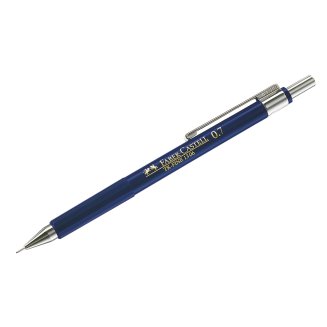 Карандаш Faber-Castell \"TK-Fine 1306\" механический, твердость HB, 0,7мм, с ластиком, в синем корпусе
