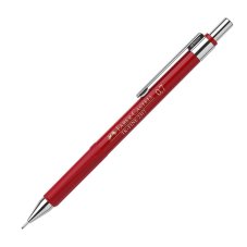 Карандаш механический Faber-Castell \"TK-Fine 2317\", HB, 0,7мм, с ластиком, красный корпус