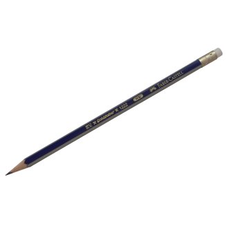 Карандаш Faber-Castell \"Goldfaber 1222\" чернографитный, шестигранный, твердость HB, с ластиком