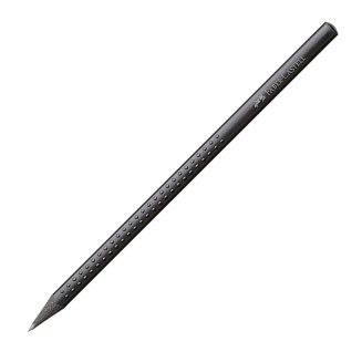 Карандаш Faber-Castell \"Grip\" чернографитный, трехгранный, тв. B, заточ., черное дерево