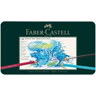 Карандаши Faber-Castell \"Albrecht Dürer\" акварельные художественные, набор из 120 цв.в метал.коробке