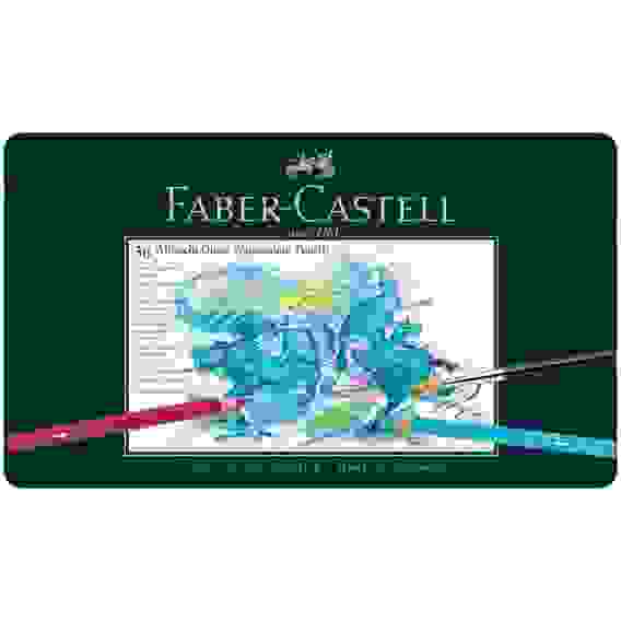 Карандаши Faber-Castell \"Albrecht Dürer\" акварельные художественные, набор из 36 цв. в метал.коробке