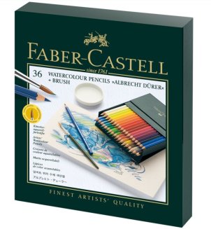 Карандаши Faber-Castell \"Albrecht Dürer\" акварельные художественные, набор из 36 цв. в студ. коробке