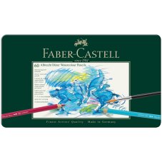Карандаши Faber-Castell \"Albrecht Dürer\" акварельные художественные, набор из 60 цв.в метал.коробке