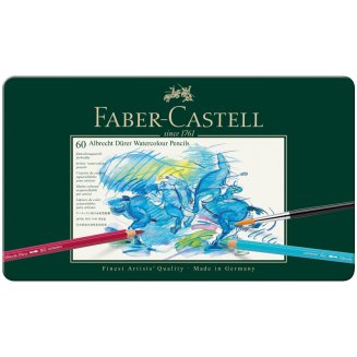 Карандаши Faber-Castell \"Albrecht Dürer\" акварельные художественные, набор из 60 цв.в метал.коробке