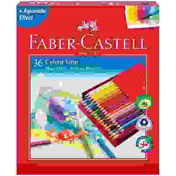 Карандаши Faber-Castell "Grip" цветные, заточенные, набор из 36 цветов в студийной коробке