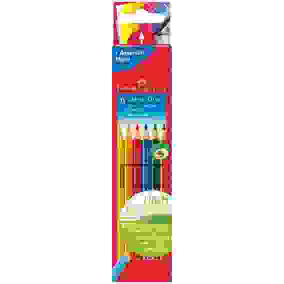 Карандаши Faber-Castell \"Grip\" цветные, трехгранные, заточенные, набор из 6 цветов, картон