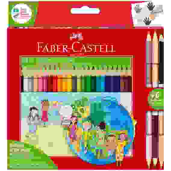 Карандаши Faber-Castell \"Дети мира\" цветные, трехгранные, 30 цветов в карт.упаковке