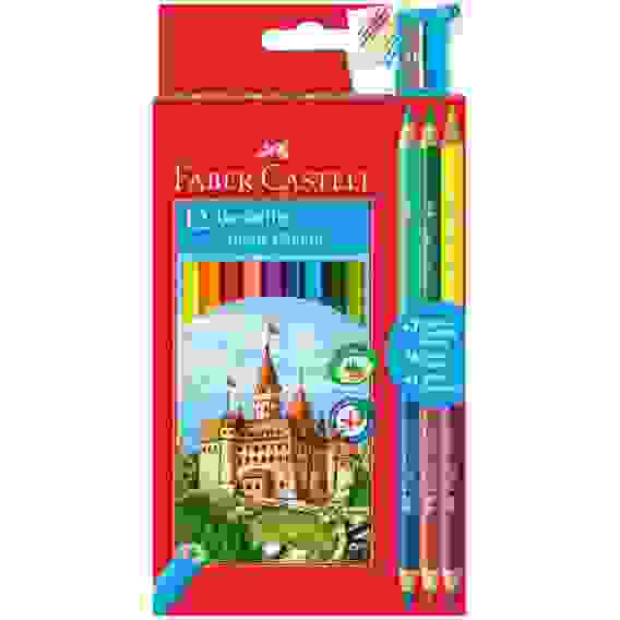 Карандаши Faber-Castell цветные, набор из 12 цветов+4, в карт.упаковке, с точилкой