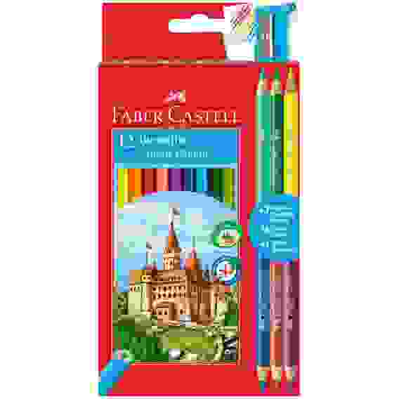 Карандаши Faber-Castell цветные, набор из 12 цветов+4, в карт.упаковке, с точилкой
