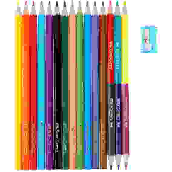 Карандаши Faber-Castell цветные, набор из 12 цветов+4, в карт.упаковке, с точилкой