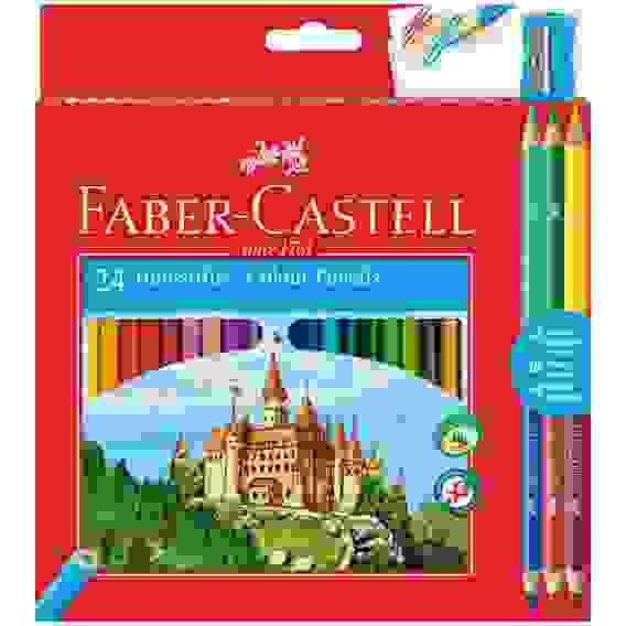 Карандаши Faber-Castell цветные, набор из 24 цветов+6, в карт.упаковке, с точилкой