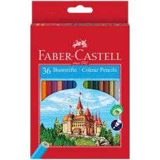 Карандаши Faber-Castell цветные, набор из 36 цветов, в карт.упаковке.