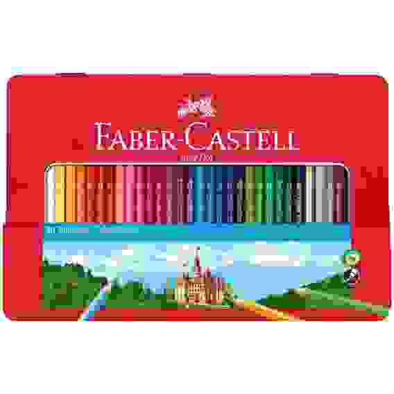 Карандаши Faber-Castell цветные, набор из 36 цветов, в металлической коробке