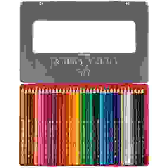 Карандаши Faber-Castell цветные, набор из 36 цветов, в металлической коробке