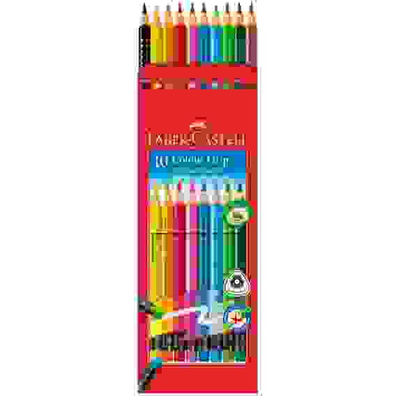 Карандаши Faber-Castell \"Grip\" цветные стираемые, набор из 10 цветов в карт.упаковке