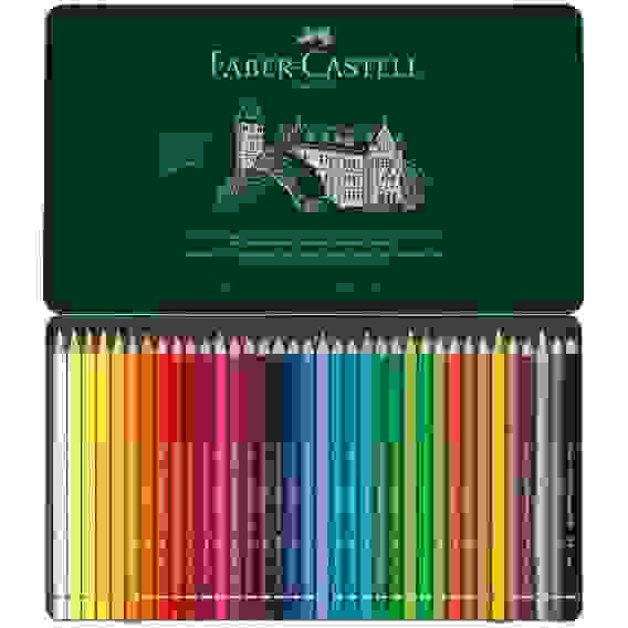 Карандаши цветные Faber-Castell \"Polychromos\" художественные 36цв., заточен., метал. коробка
