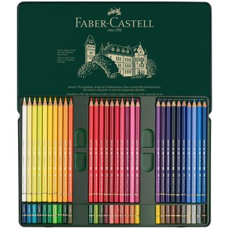 Карандаши Faber-Castell \"Polychromos\" цветные художественные, набор из 60 цветов в метал.коробке
