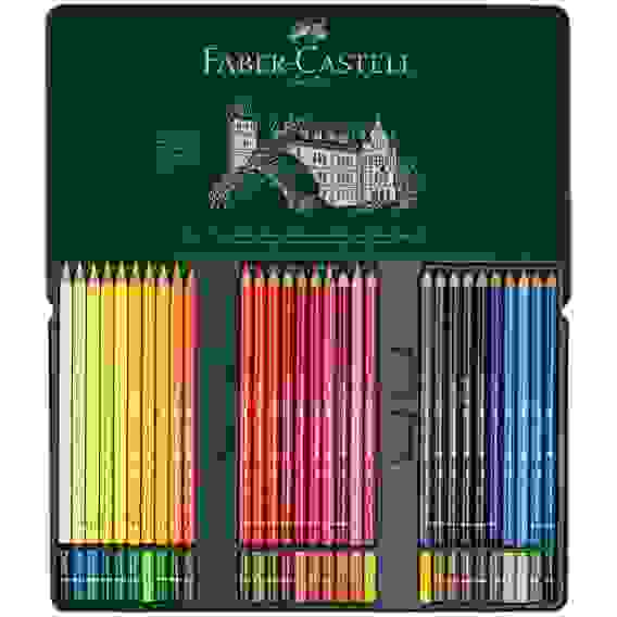 Карандаши Faber-Castell "Polychromos" цветные художественные, набор из 60 цветов в метал.коробке