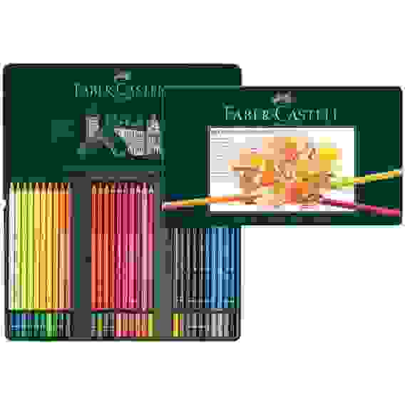 Карандаши Faber-Castell "Polychromos" цветные художественные, набор из 60 цветов в метал.коробке