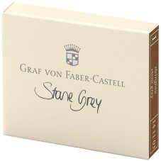 Картриджи чернильные Graf von Faber-Castell асфальтовые, 6шт., картонная коробка