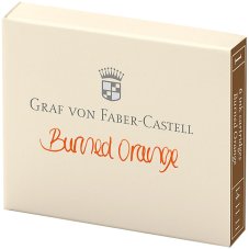 Картриджи Faber-Castell Graf von чернильные, оранжевые, 6 штук в картонной коробке