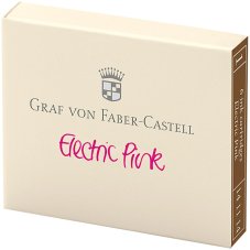 Картриджи чернильные Graf von Faber-Castell розовые, 6шт., картонная коробка