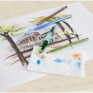 Кисть Faber-Castell \"Water Brush\" с резервуаром 6мл, круглая, синтетическая