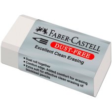 Ластик Faber-Castell \"Dust Free\", прямоугольный, размер 41*18,5*11,5мм в картонном футляре