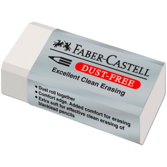 Ластик Faber-Castell \"Dust Free\", прямоугольный, размер 41*18,5*11,5мм в картонном футляре