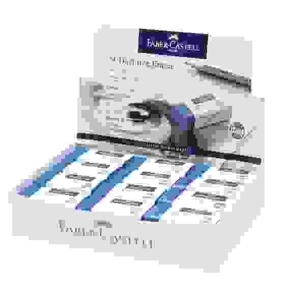 Ластик Faber-Castell \"Dust-Free\", прямоугольный, размер 45*22*13мм в картонном футляре, синий