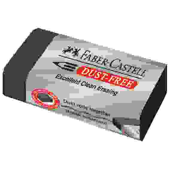 Ластик Faber-Castell \"Dust-Free\", прямоугольный, размер 45*22*13мм в картонном футляре, черный