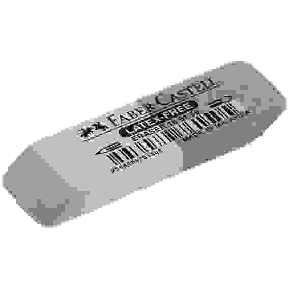 Ластик Faber-Castell "Latex-Free" из синтетического каучука, скошенный, комбинированный, 50*16*7мм