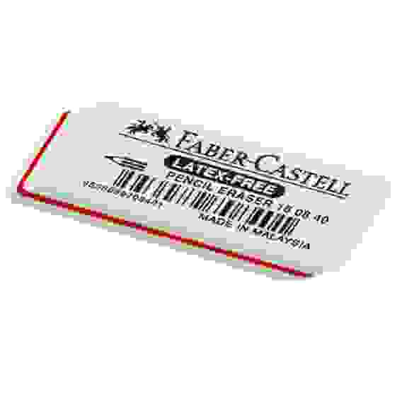 Ластик Faber-Castell \"Latex-Free\" из синтетического каучука, скошенный, комбинированный, 50*19*8мм