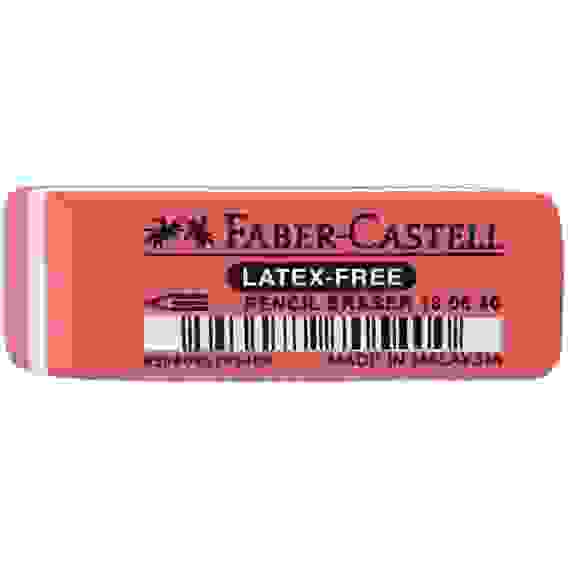 Ластик Faber-Castell "Latex-Free" из синтетического каучука, скошенный, комбинированный, 60*18*8мм